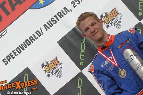 Podium Pieter Scheefhals in Oostenrijk